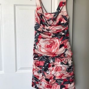 Floral Ruched Dress